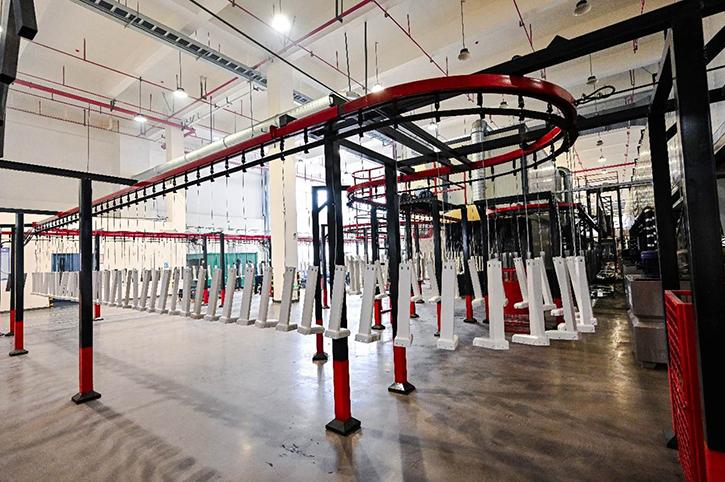 Centru de vopsire cu pulbere